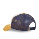 Casquette trucker avec filet effet usé et patch brodé Used
