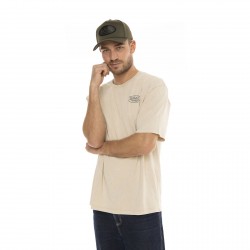 T-shirt homme col rond manches courtes imprimé Dos Relax Fit Brave