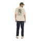T-shirt homme col rond manches courtes imprimé Dos Relax Fit Brave