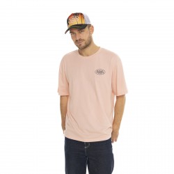 T-shirt homme col rond manches courtes imprimé Dos Relax Fit Walk