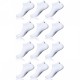 Lot de 12 tiges courtes noires UMBRO homme Blanc