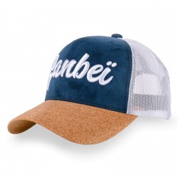 Casquette trucker avec filet et visière effet liège Madrid