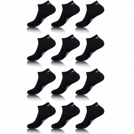 Lot de 12 tiges courtes noires UMBRO homme Noir