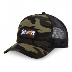 Casquette baseball avec filet camouflage avec badge Army