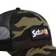 Casquette baseball avec filet camouflage avec badge Army