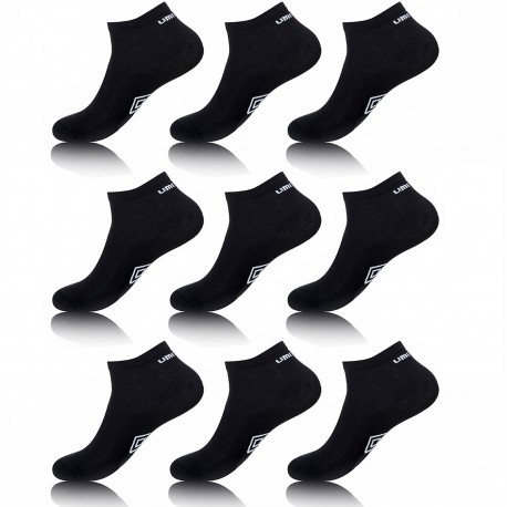 Lot de 9 tiges courtes blanches UMBRO homme Noir