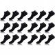 Lot de 18 tiges courtes blanches UMBRO homme Noir