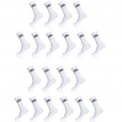  	 Lot de 20 paires de chaussettes Blanc - UMB/1/TENX20/BL