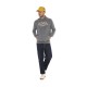 Sweat à capuche homme terry en acid wash Youth