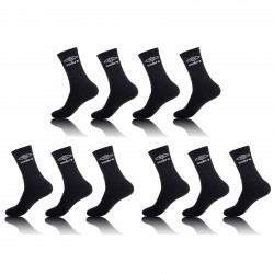 Lot de 10 paires de chaussettes tennis homme UMBRO Noir