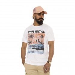T-shirt en col rond à manches courtes homme photoprint Venice