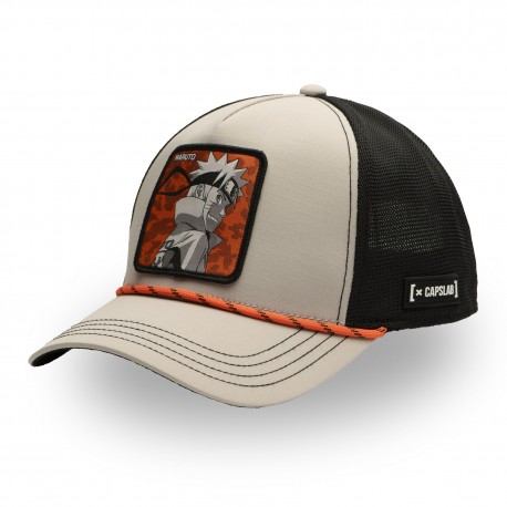 Casquette trucker premium filet effet bambou Naruto Shippuden Hokage