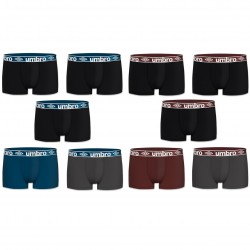 Lot De 10 Boxers Coton Homme Umbro Multicolore