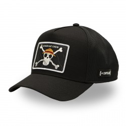 Casquette trucker premium effet bambou One Piece Black Flag