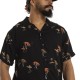 Chemise homme manches courtes en viscose imprimée Waves