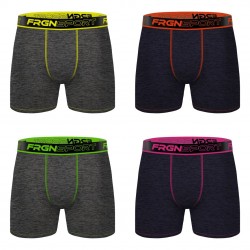 Lot de 4 boxers homme Dynamic Chiné MRK6