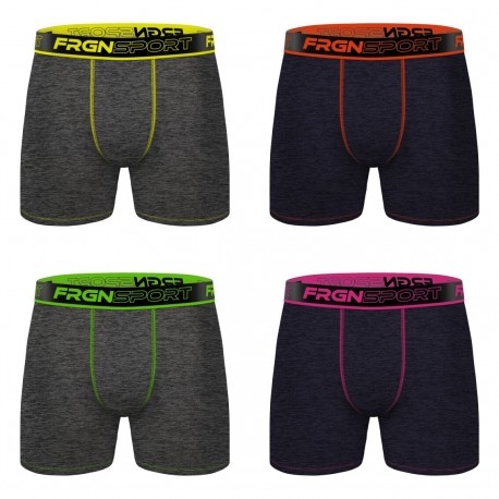 Lot de 4 boxers homme Dynamic Chiné MRK6