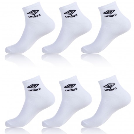 Lot De 6 Paires De Lowcuts Umbro Blanc