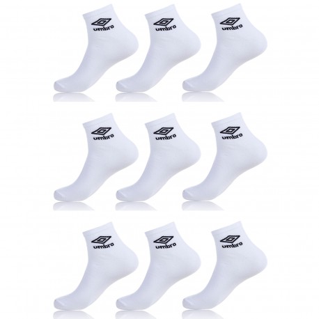 Lot De 9 Paires De Lowcuts Umbro Blanc