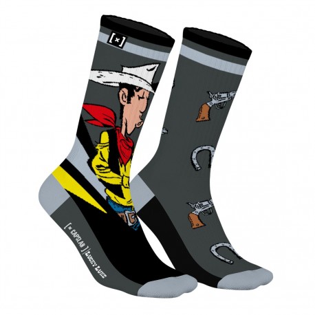 Paire de tennis dépareillées Lucky Luke Gun