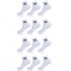 Lot de 12 paires de lowcut umbro Blanc - UMB/AM/LOWX12B