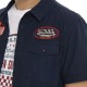 Chemise homme manches courtes en coton avec patchs Keith