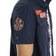 Chemise homme manches courtes en coton avec patchs Keith
