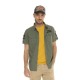 Chemise homme manches courtes en coton avec patchs Ryan