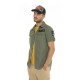 Chemise homme manches courtes en coton avec patchs Ryan