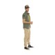 Chemise homme manches courtes en coton avec patchs Ryan