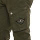 Pantalon cargo homme avec patch sur poche Battle