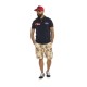 Polo homme manches courtes col boutonné avec patchs Superior
