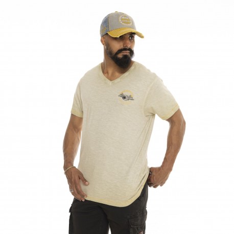 T-shirt homme col V à manches courtes Hero