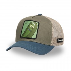 Casquette trucker en coton avec filet Rick & Morty Pickle