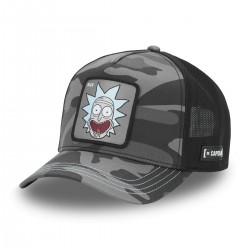 Casquette trucker premium en sergé de coton Rick & Morty Black Camo