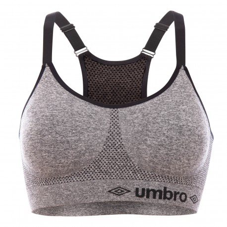 Brassière femme sans couture Umbro Gris