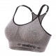 Brassière femme sans couture Umbro Gris