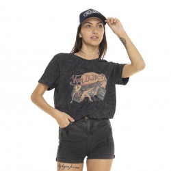 T-shirt à col rond manches courtes femme PinUp