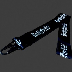 Keyring uni écriture blanche 49cm de long
