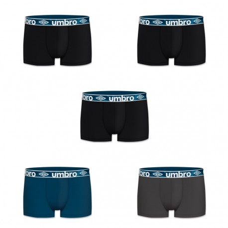  	 Lot de 5 Boxers Umbro coton homme Class - UMB/1/BCX5/CLASS3