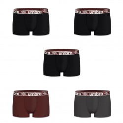 Lot de 5  Boxers homme en coton Umbro  Multicolore