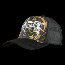 Casquette trucker imprimée avec filet Baroque