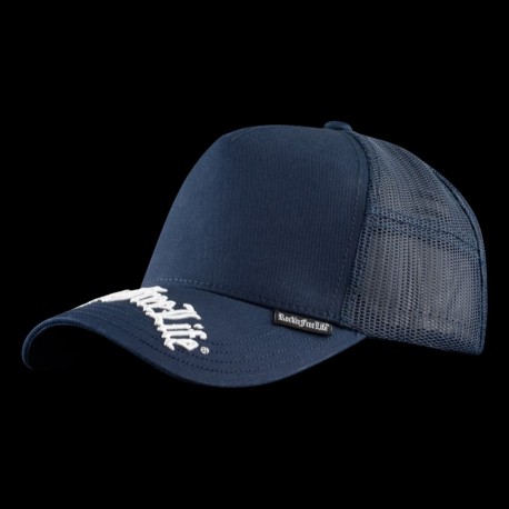 Casquette trucker avec filet visière brodée Simple Man