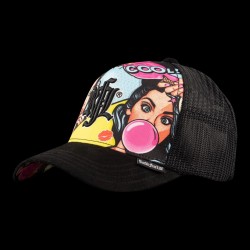 Casquette enfant trucker avec filet bi-matière Candy Shop
