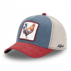 Casquette trucker avec filet souple en coton avec patch Cockmaster
