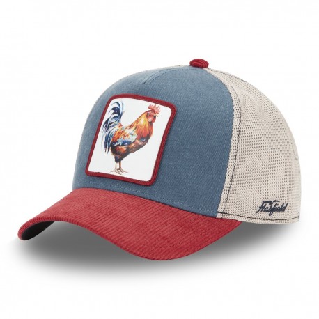 Casquette trucker avec filet souple en coton avec patch Cockmaster