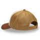 Casquette trucker avec filet souple en coton avec broderie Bison