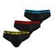 Lot de 3 slips homme en coton ceinture colorée  Bak