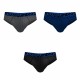 Lot de 3 slips homme en coton ceinture bleue Diamon