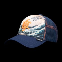 Casquette trucker avec filet bi-matière Fuji